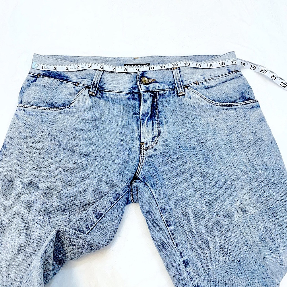 Dolce & Gabbana Blue Wash Denim women’s jeans Size IT-48 US-12 waist 32-33 - Picture 14 of 16